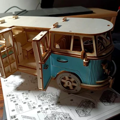 Puzzle 3d voiture - voksBus™ – Image 5