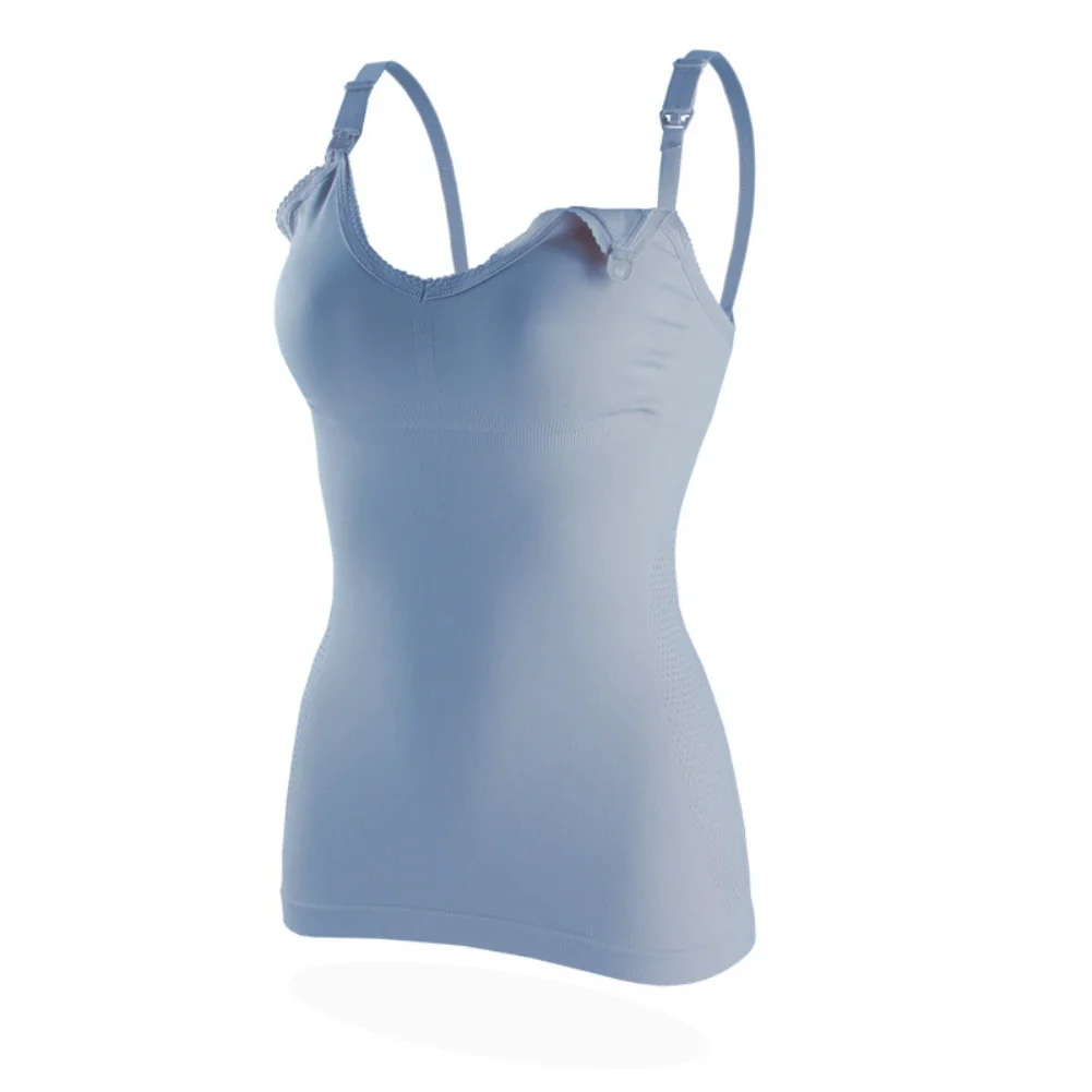 Soutien-gorge d'Allaitement en Dentelle avec Bouton Supérieur pour Femme Enceinte, Sous-vêtement d'Allaitement Maternel, Camisole de Grossesse – Image 7