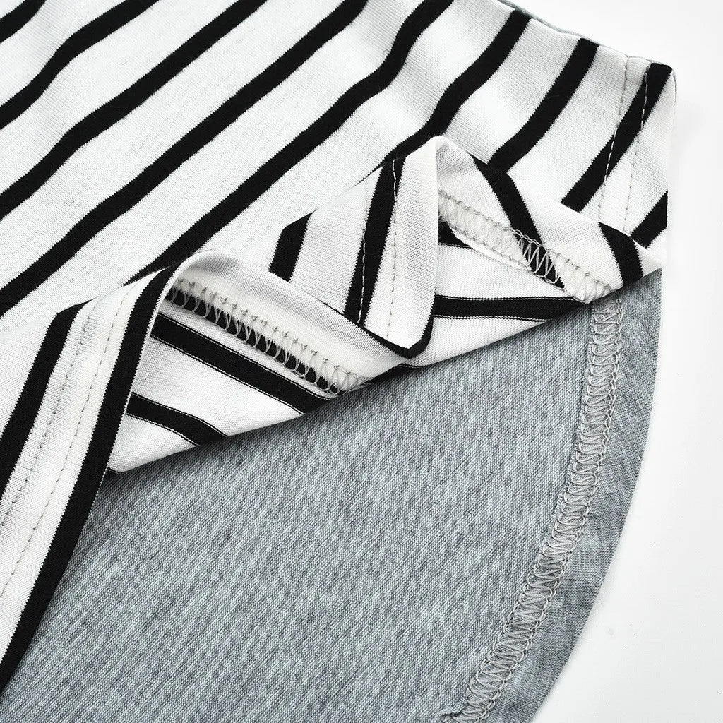 T-shirt à manches longues pour femmes enceintes, chemise d'allaitement, chemise d'allaitement, couture de document, mode décontractée – Image 6