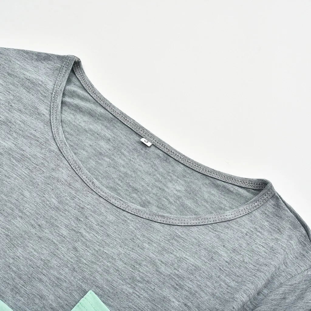 T-shirt à manches longues pour femmes enceintes, chemise d'allaitement, chemise d'allaitement, couture de document, mode décontractée – Image 5